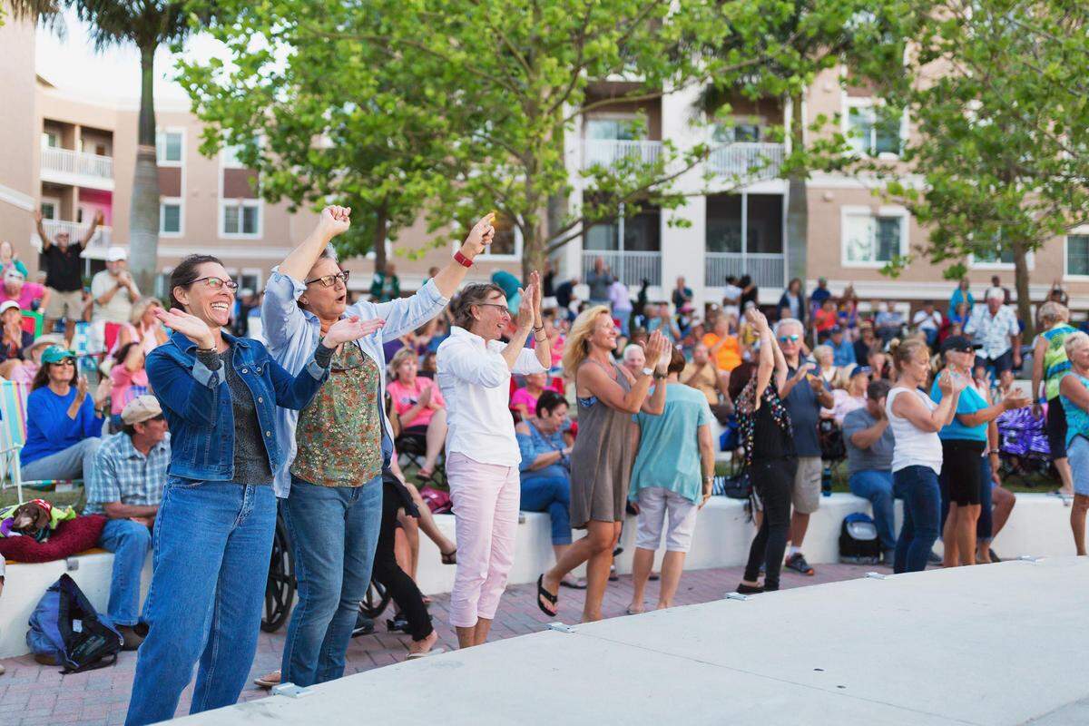 Jam out to local bands at the Mosaic Amphitheater on Bradenton Riverwalk during Music in the Park on Friday nights in March and April.