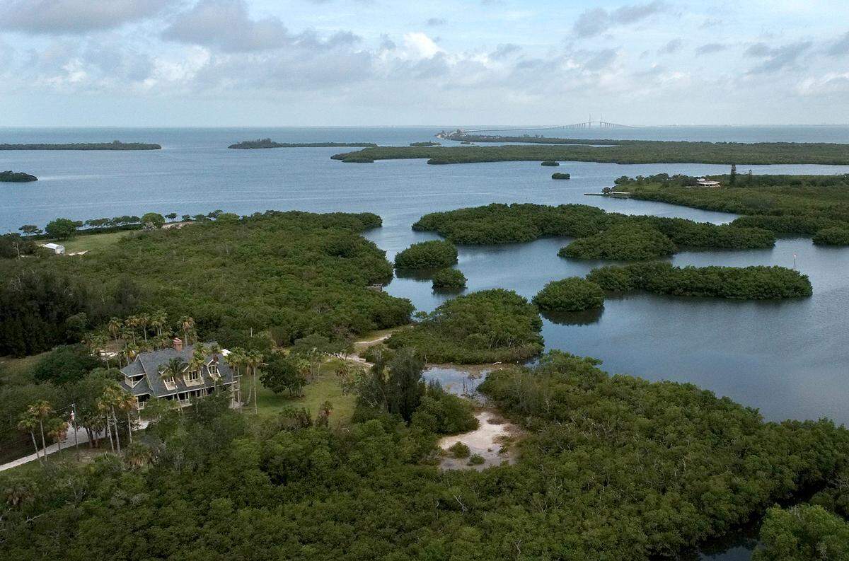Rattlesnake Key is a large island between Terra Ceia Bay and Tampa Bay. After plans to purchase the island as a public park stalled, a private buyer has purchased the property, but says they plan to maintain public access. The area is shown in this June 2021 Bradenton Herald file photo.