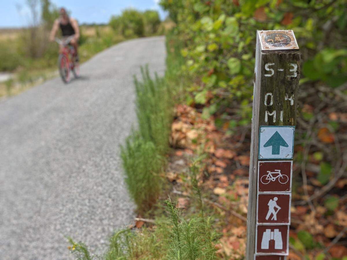 5/30/21--Things to do at Robinson Preserve include hiking, bicycling, rollerblading, paddling, fishing, bird watching and more.
