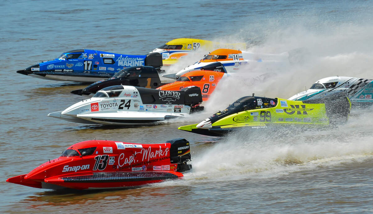 Formula One boats will race in the Bradenton Area River Regatta on Feb. 20 and Feb. 21.