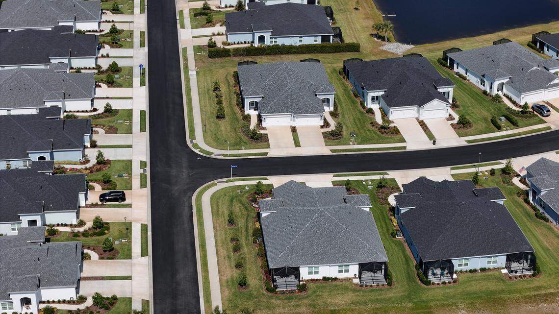 This photo from April, 2025, shows homes in the Parrish area of Manatee County.