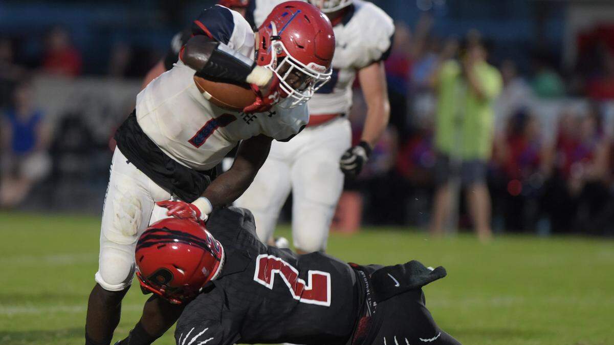 Manatee’s Keyon Fordham had 11 carries for 98 yards and a touchdown in last week’s Kickoff Classic win over North Miami. The Hurricanes hit the road to face perennial power Lakeland in their season opener.