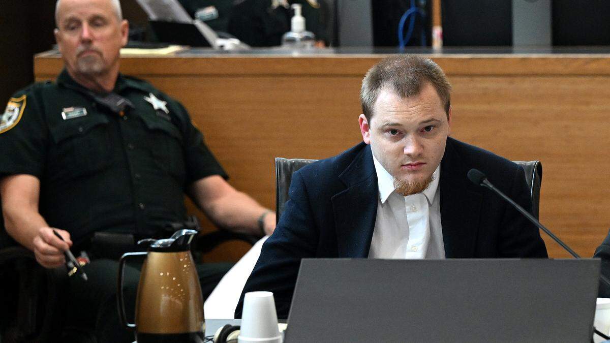 Nicholas Bassler, 27, appears in a Manatee County courtroom ahead of his trial that includes charges of capital sexual battery, lewd or lascivious conduct and possession of child sexual abuse material, according to court records, on Dec. 8, 2025.