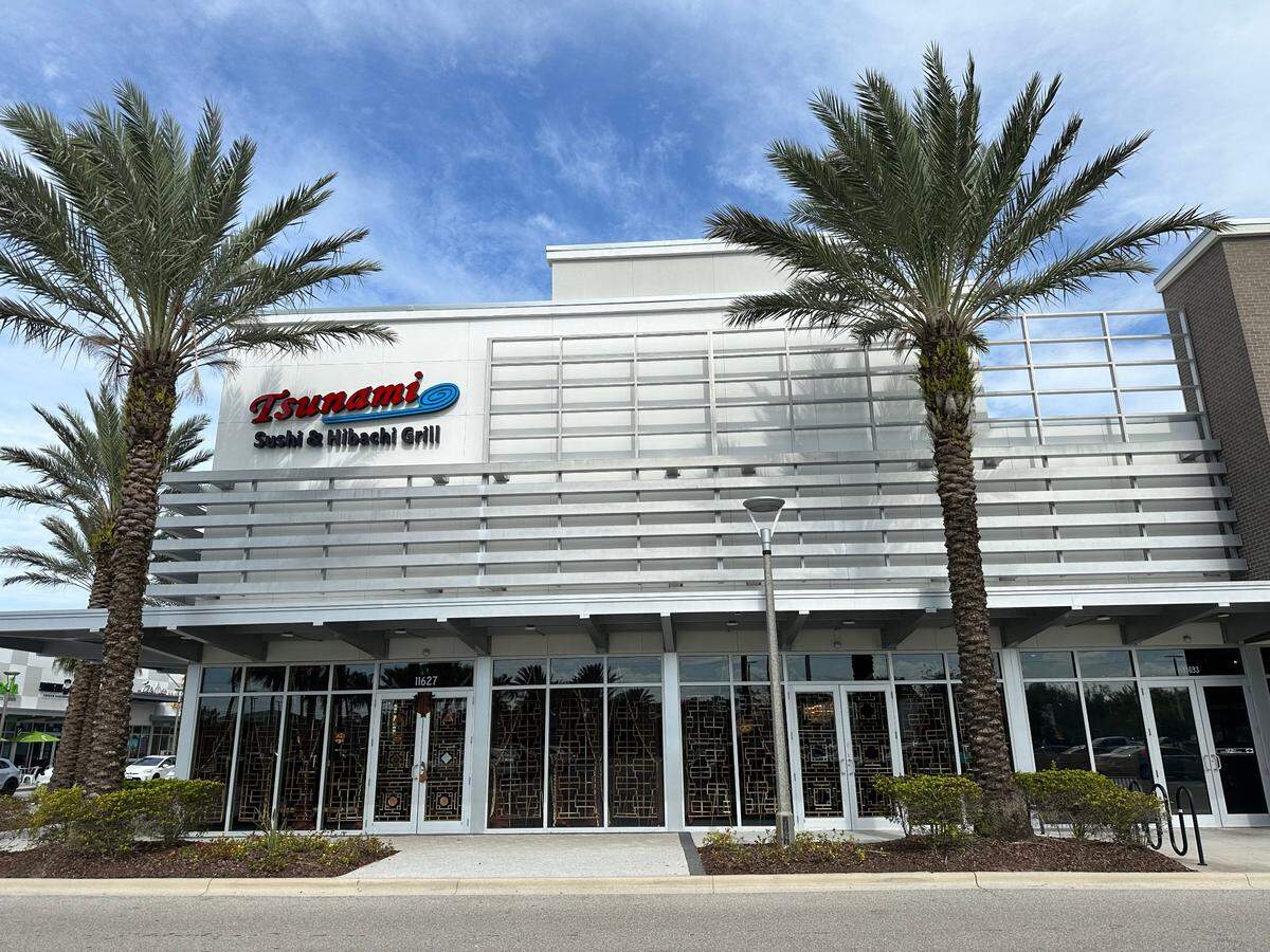 Tsunami Sushi & Hibachi Grill, 11627 State Road 70 E. , Lakewood Ranch, opened Jan. 20. The owners also have a restaurant with the same name in downtown Sarasota.