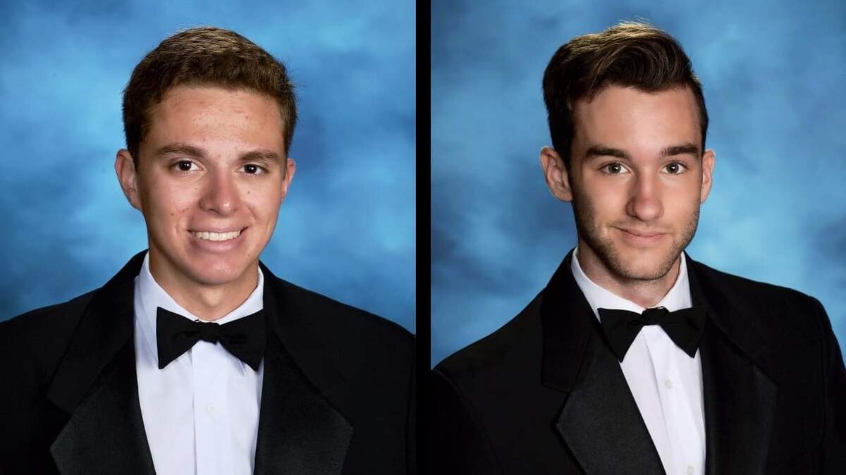 Zachary Morris, left, and Albert Ales, right, were died after a motorbike crash on a trip to explore Peru.