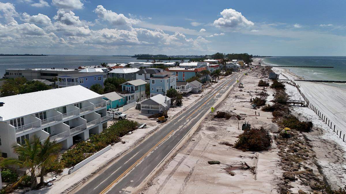 Bradenton Beach after Hurricane Helene on Oct. 2, 2024.
