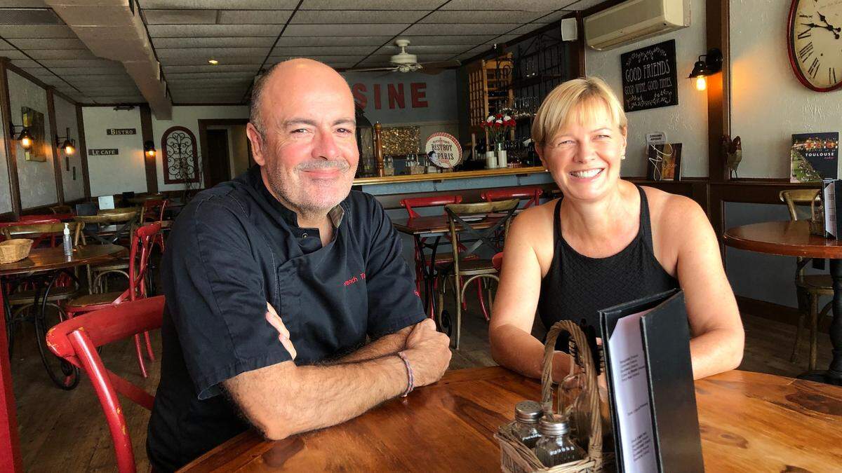 Marieke and Christophe Celis serve authentic cuisine at French Table. It’s a friendly, casual beach setting&nbsp; at 103 Gulf Drive N., Bradenton Beach.