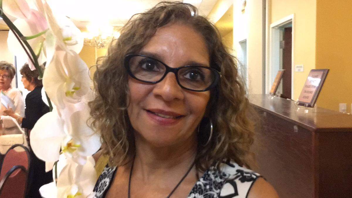 Maria Zavala got a standing ovation after her speech Tuesday at The Women's Resource Center of Manatee's Founder's Impact Luncheon at Renaissance on 9th. Zavala told a record crowd of more than 280 how the WRC bridged the chasm that opened up in her life when her partner left.RICHARD DYMOND/Bradenton Herald