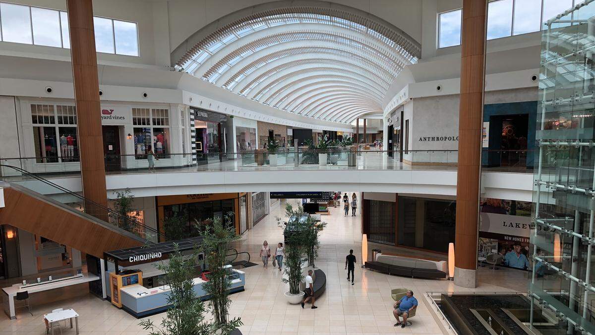 After being closed for 47 days because of the coronavirus pandemic, the Mall at University Town Center reopened at 11 a.m. Wednesday.