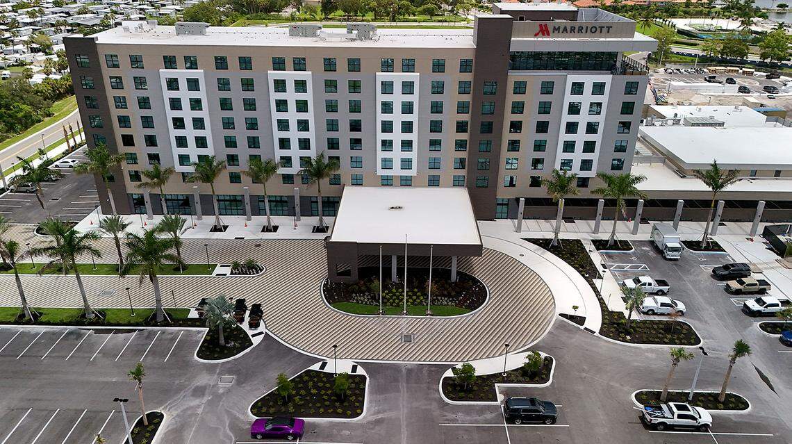 Final preparatons for opening are underway at the Palmetto Marriott Resort & Spa on July 3, 2023.