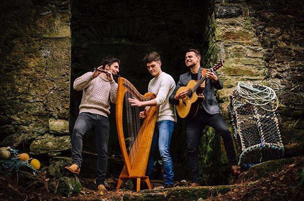 Modern Irish music trio HighTime will perform Friday at Fogartyville Community Media and Arts Center in Sarasota.