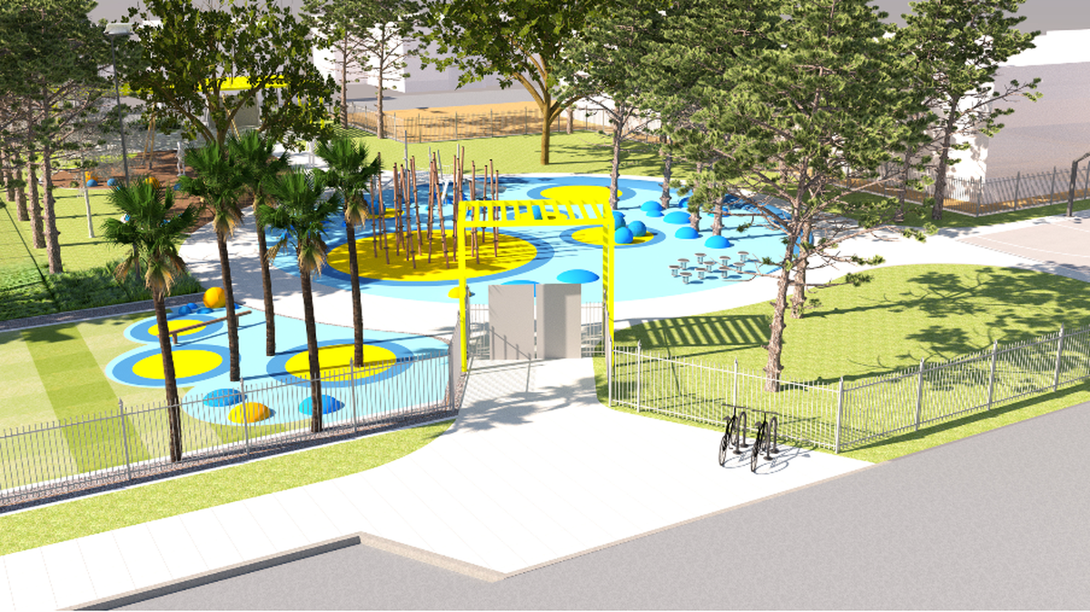 A provided rendering shows off the design of the $1.7 million renovation project coming to Bradenton’s Love Park, 118 11th Ave. W.