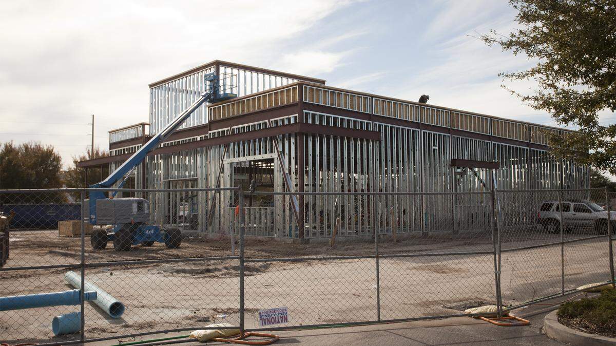 A new Buffalo Wild Wings is under construction at 4120 14th Street W. When finished, the 5,885-square-foot restaurant will feature both indoor dining and a covered, outdoor patio. MATT M. JOHNSON/Bradenton Herald