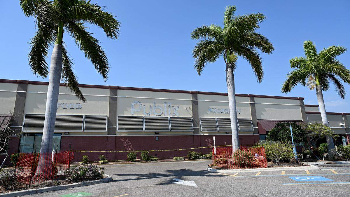 The Bayshore Gardens Publix has closed. Preparations are underway to rebuild the store, shown here on May 8, 2024.
