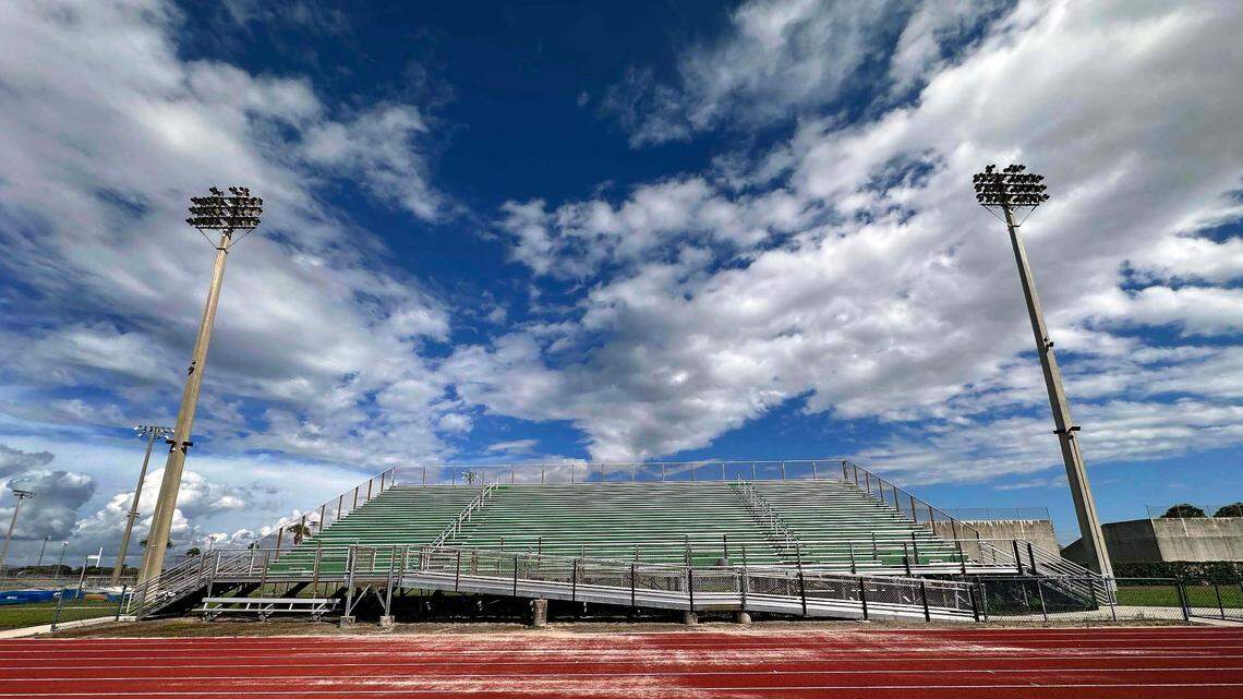 Lakewood Ranch High stadium field Monday afternoon.