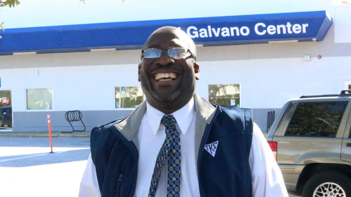 12/21/2020--Edwin Robinson works full time as a case workers at the Turning Points Yellow Ribbon program to assist veterans and also serves as chairman of the Manatee County Veterans Council.