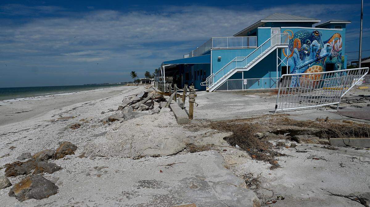 Anna Maria Island Moose Lodge, Bradenton Beach after Hurricane Helene on Oct. 2, 2024.