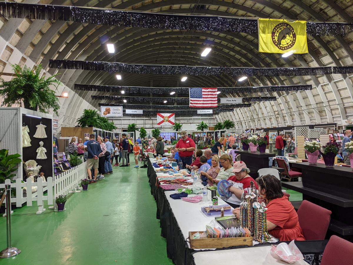 Live craft demonstrations were underway on opening night of the 104th Manatee County Fair.
