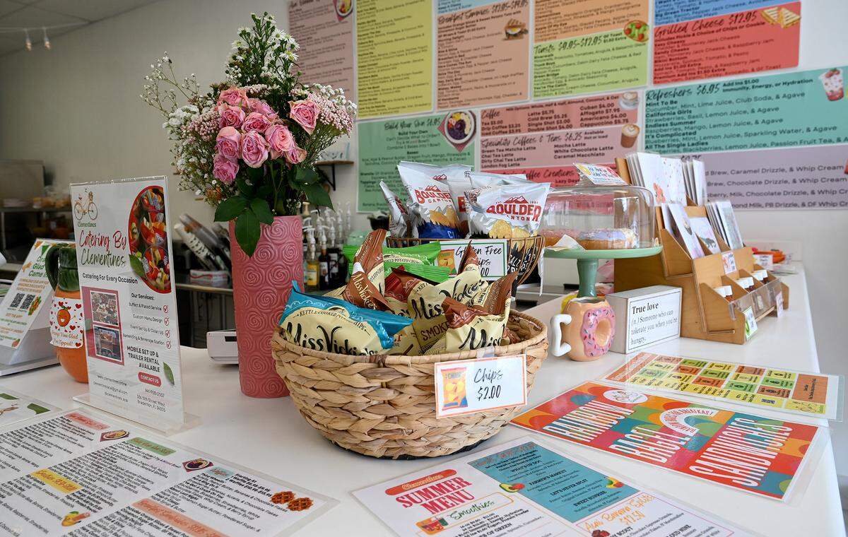 Clementine’s in downtown Bradenton specializes in natural, plant-based food with ingredients that are locally sourced, shown here on June 11, 2025.