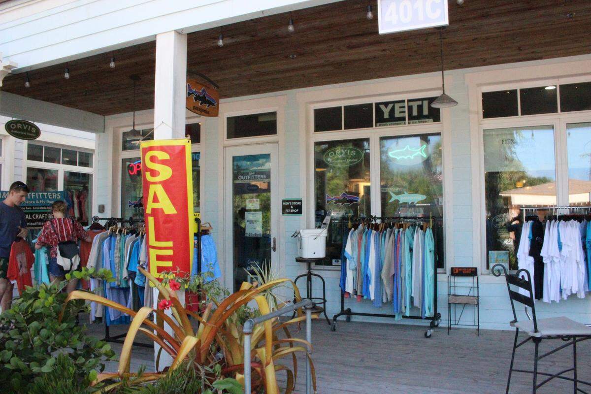 AMI Outfitters Coastal Gear and Apparel, 401 Pine Ave., Anna Maria, has an old-time Florida ambience.