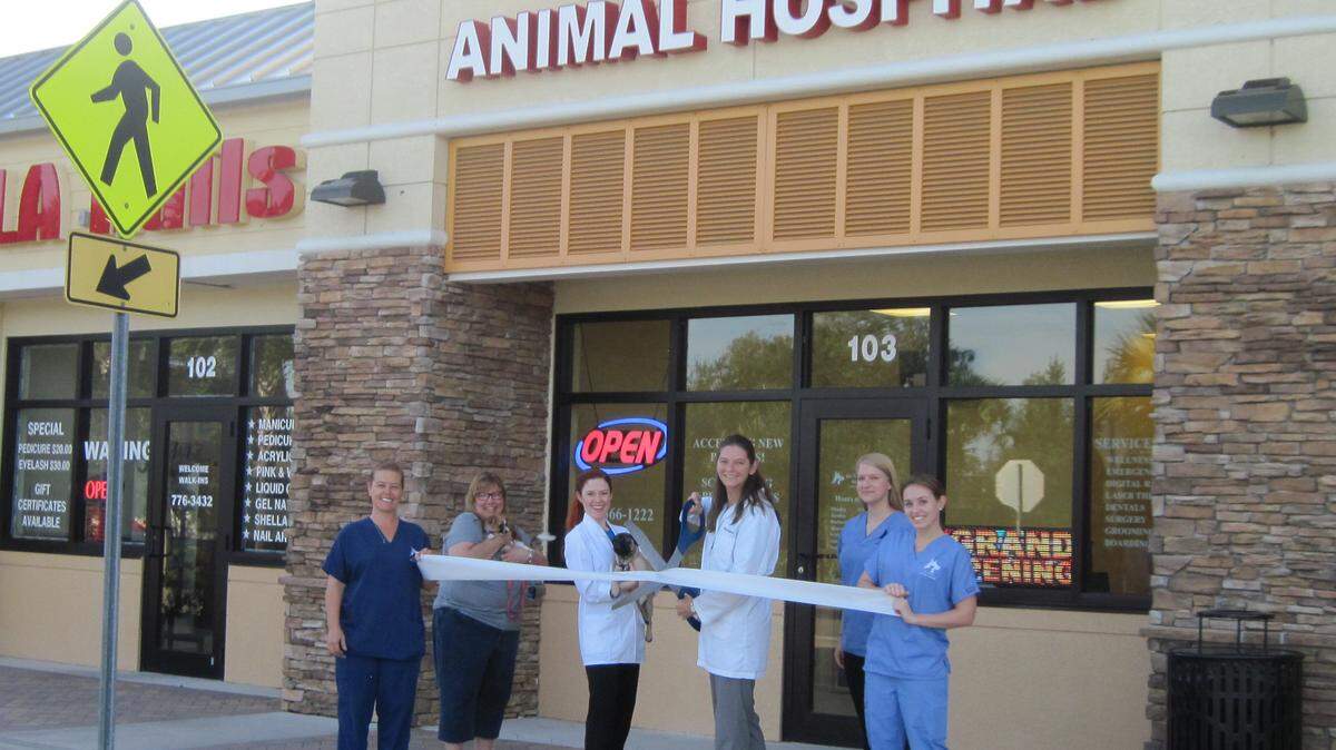 A ribbon cutting was held for Dr. Nina�s Animal Hospital-Parrish, 1255 US 301 N., Suite 103, Parrish. The animal hospital offers full small animal services, which include wellness care, diagnostics services, soft tissue surgery and emergency critical care, and also provides boarding for dogs and cats including condo runs and professional grooming. For more information, call 941-366-1222 or drnina.com. 
 Do you have a ribbon cutting you�d like to submit? Send them to Angie Monroe at amonroe@bradenton.com. 
 Photo courtesy of Manatee Chamber of Commerce.
