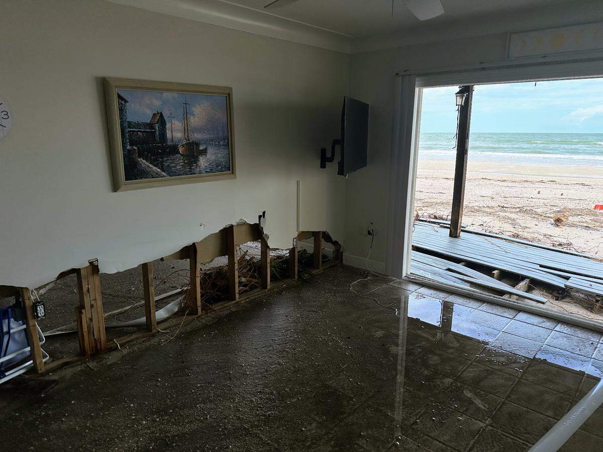 Hurricane Helene’s storm surge flooding ruined homes on Anna Maria Island after the powerful Category 4 storm passed Manatee County in the Gulf of Mexico.