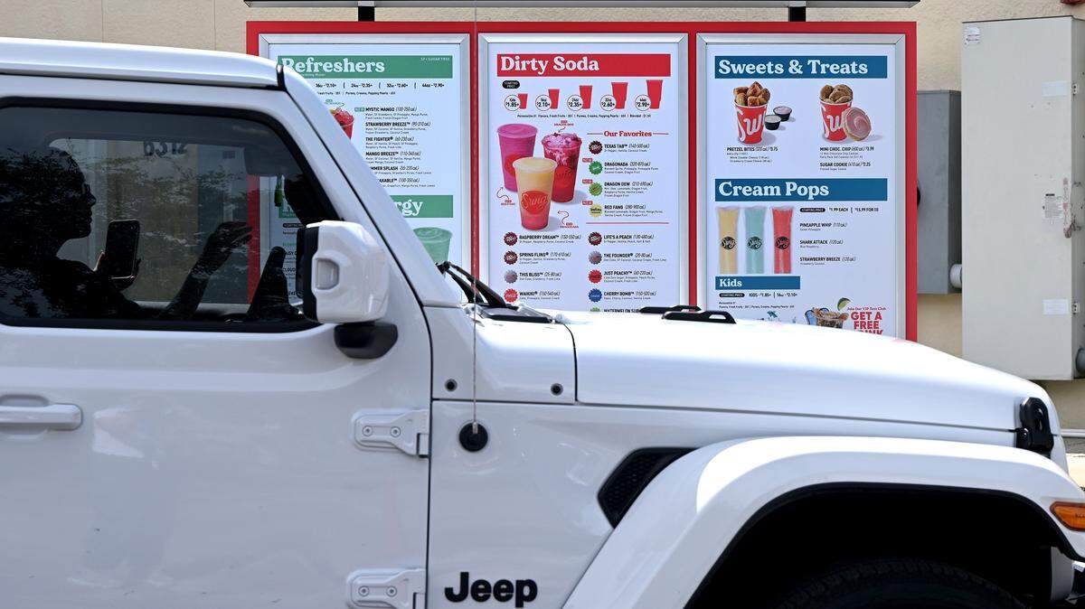 Swig has launched a soft opening of its restaurant at 6412 Cortez Road W., serving “dirty sodas.” The new Bradenton location is pictured on Aug. 25, 2025.