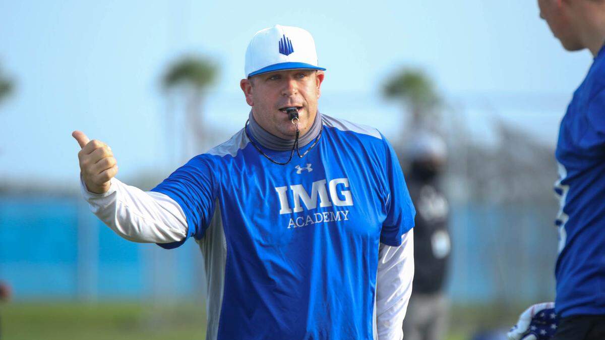 IMG Academy head coach Billy Miller has resigned, the school announced in a statement on Wednesday, Jan. 22, 2025. Earlier reports suggested Miller could join Bill Belichick’s coaching staff at UNC.