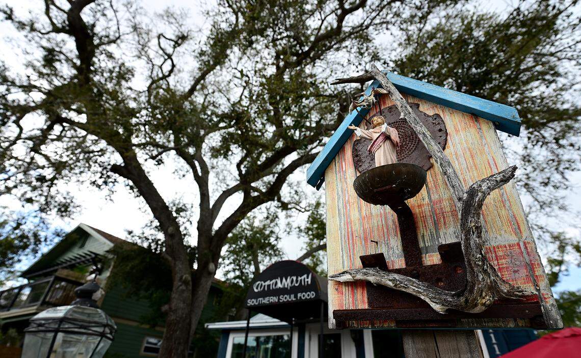 The Village of the Arts in Bradenton is holding a WonderWall Mural Fest to celebrate arts and connect with the community on March 7, 2026. In front of Cottonmouth Southern Soul Food on Feb. 26, 2026.
