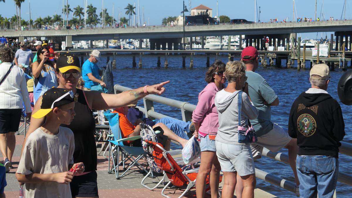 The Bradenton Area River Regatta typically attracts more than 100,000 visitors throughout the day, organizers say.