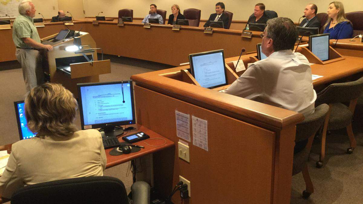 Ward 4 Councilman Bemis Smith tells the Bradenton Downtown Development Authority that $1.3 million from an expiring interlocal agreement with Manatee County could fill DDA coffers sooner than expected, putting pressure on the council to solidify its organizational plans regarding the DDA and the city's three community redevelopment agencies. The council assumed control of the CRAs Jan. 1. MARK YOUNG/Bradenton Herald