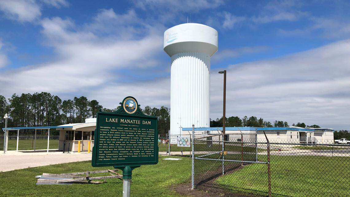 The flood gates at the Lake Manatee Dam were open on Thursday, releasing 7,000 cubic feet of water per second into the Manatee River in the aftermath of Hurricane Ian and recent heavy rains.