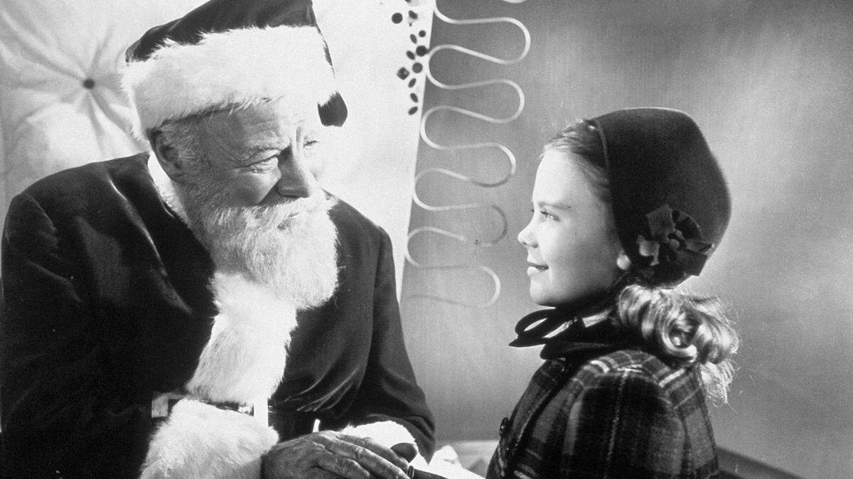Edmund Gwenn and Natalie Wood in a scene from the 1947 film "Miracle on 34th Street." Fox Home Entertainment