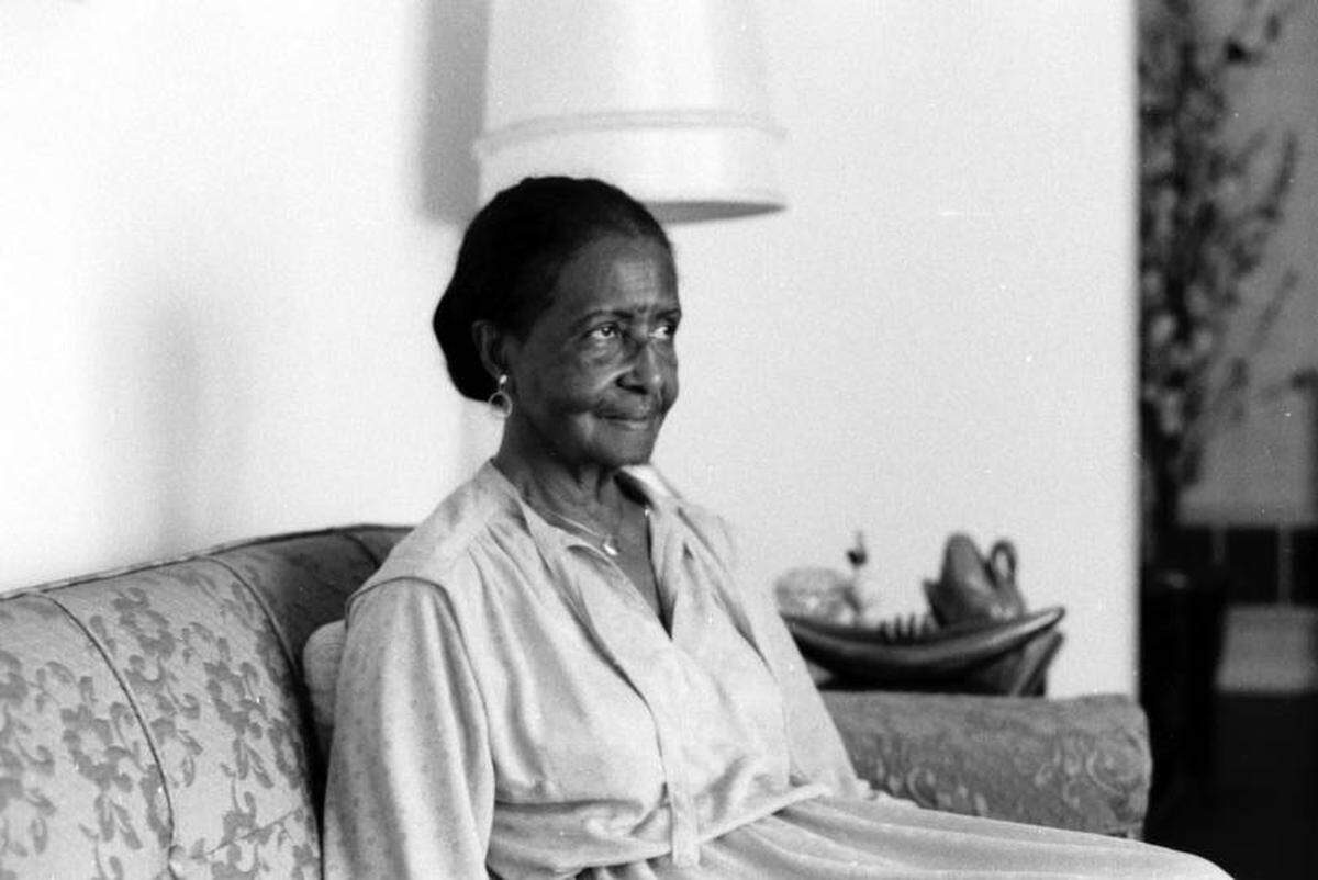 Florine Abel, a Manatee County schoolteacher, was pictured inside her house in 1979.