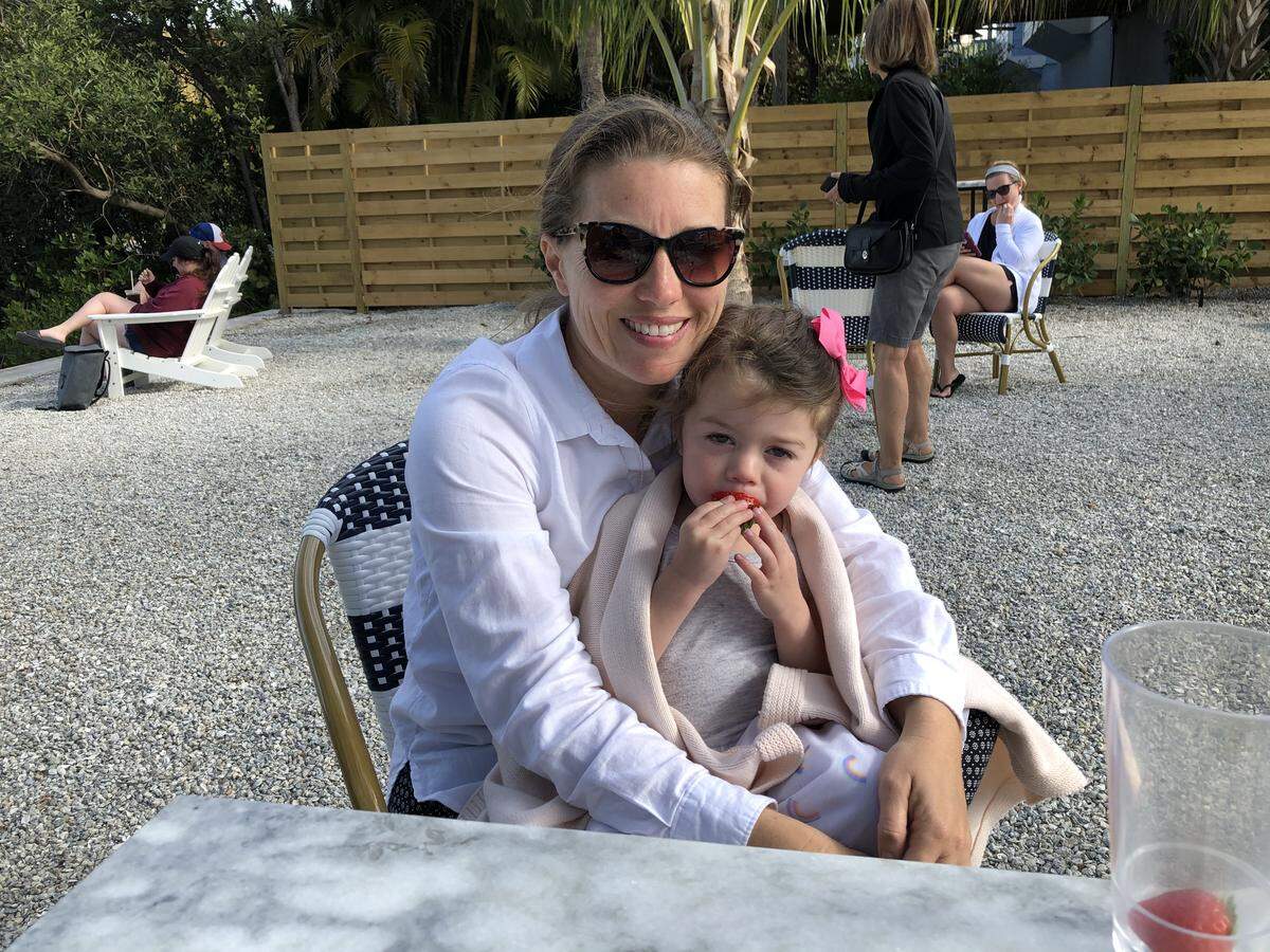 Business has been brisk at the North Shore Cafe, which recently opened at 304 Pine Ave., Anna Maria. An outdoor waterfront space has been popular with guests. The business is owned by Nathan and Colleen Geller. Colleen is shown above with her daughter, Vivian Rose.