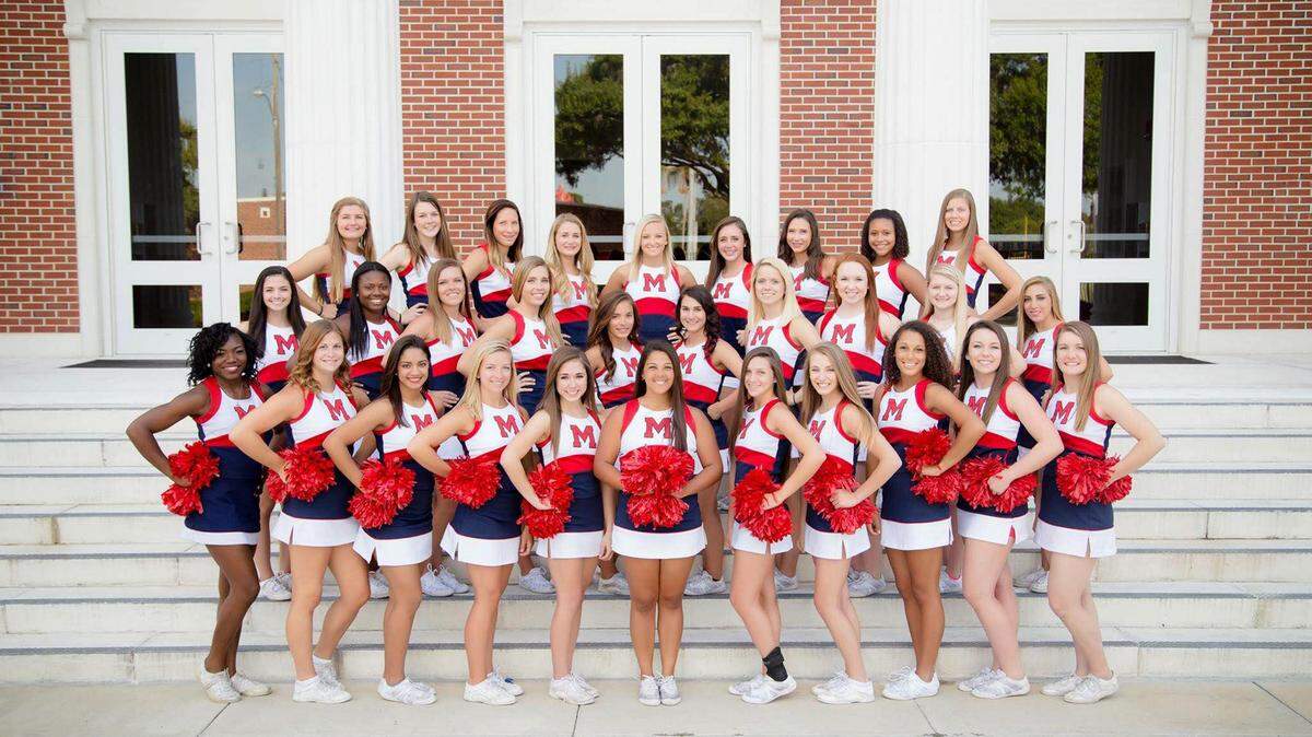 The Manatee High School varsity cheerleaders pose for a team photo. PHOTO PROVIDED