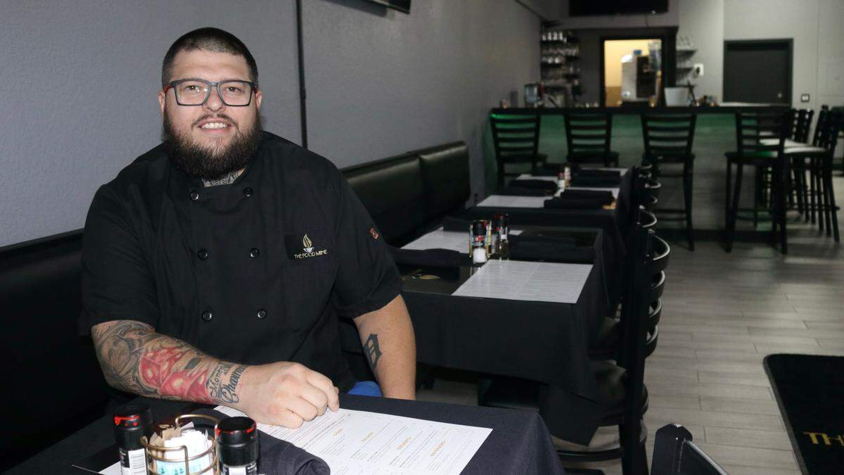 Matthew Jackson, shown above May 2, 2022, is the executive chef and general manager of The Food Mine, which recently opened at 1160 Whitfield Ave., in southern Manatee County.