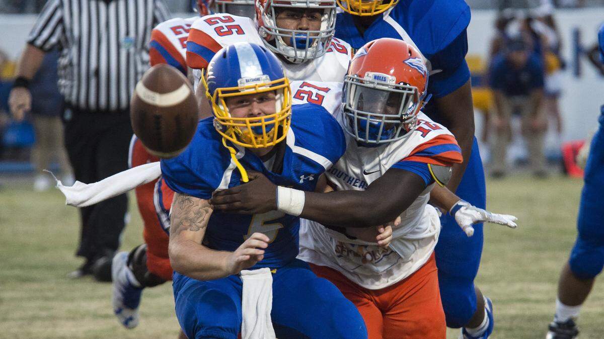 Southeast High’s Kam’Ron Green signed with UCF on Wednesday, the first of three early signing days for college football recruits. Green tore his ACL in February. The Knights never wavered from wanting Green and he stuck with his commitment.