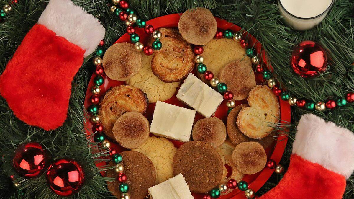 J.B. FORBES/ST. LOUIS POST-DISPATCH/TNSThese holiday cookies include Chewy Sugar Cookies, Palmiers, Cinnamon Cookies, Joe Froggers and Granola Cookies.