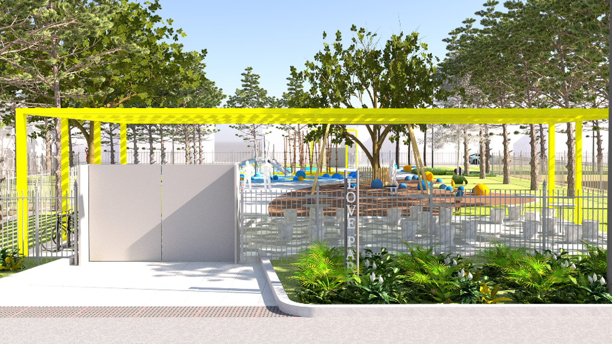 A provided rendering shows off the design of the $1.7 million renovation project coming to Bradenton’s Love Park, 118 11th Ave. W.
