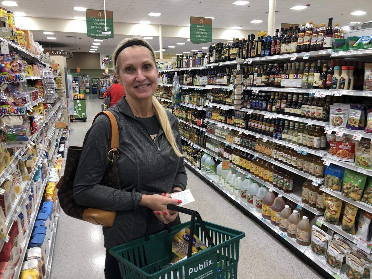 Sandy Galanis says she has never ordered her groceries online, but the convenience makes it something she would consider.