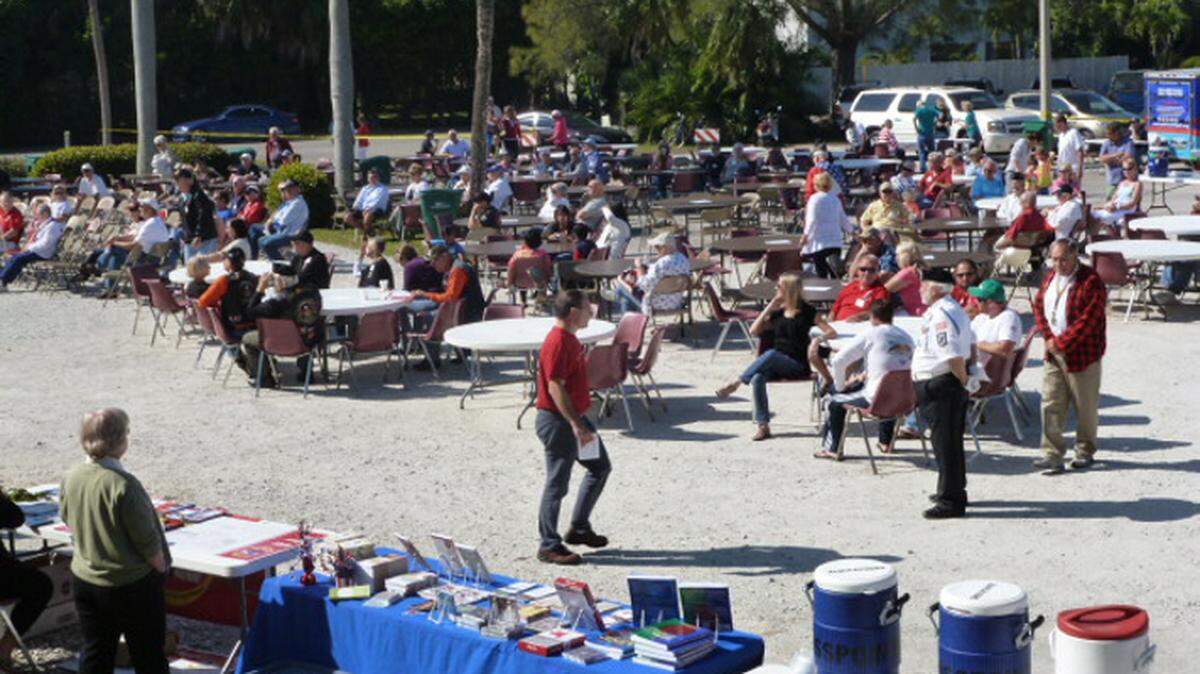A scene from the second annual Community BBQ Honoring Veterans in 2014.PHOTO PROVIDED