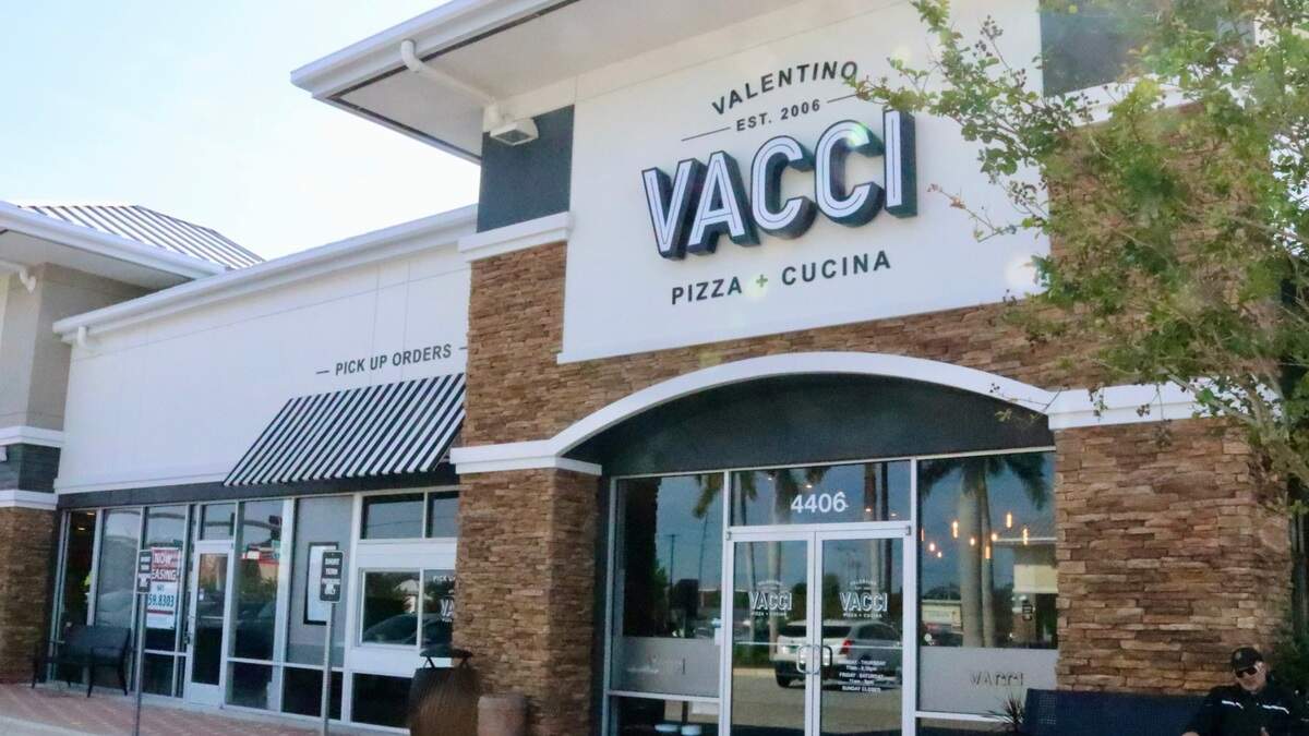 Customers have the option of ordering at a takeout window, ordering online or having a sit-down meal at Vacci Pizza & Cucina, 4406 53rd Ave. E., Bradenton.