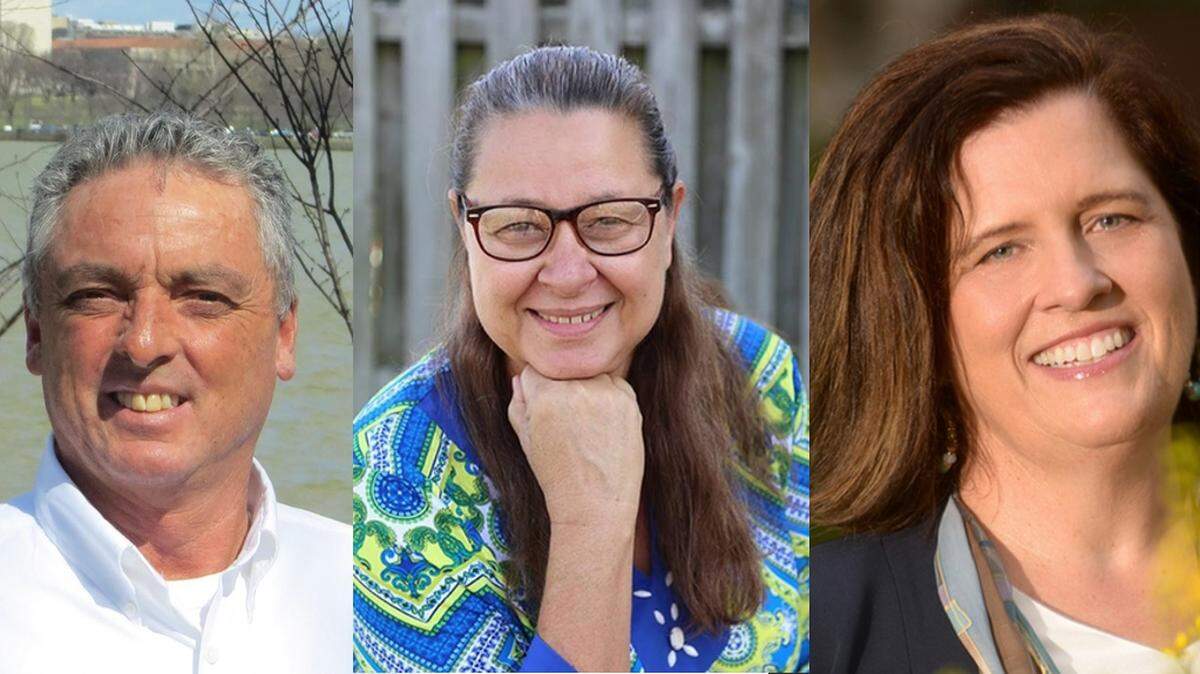 The Republican candidates heading off in the 2018 primary for Manatee County commission District 4. From left: Mark D. Black, Laurie Galle and Misty Servia.