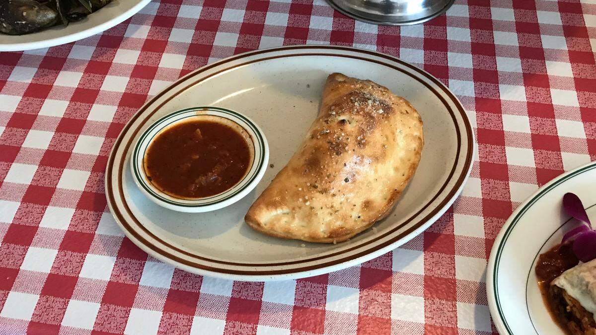 There are lots of places to grab a tasty calzone in Manatee County. This calzone at Villa Italia Cafe, 2808 10th St. W., Palmetto, is stuffed with ricotta and mozzarella.