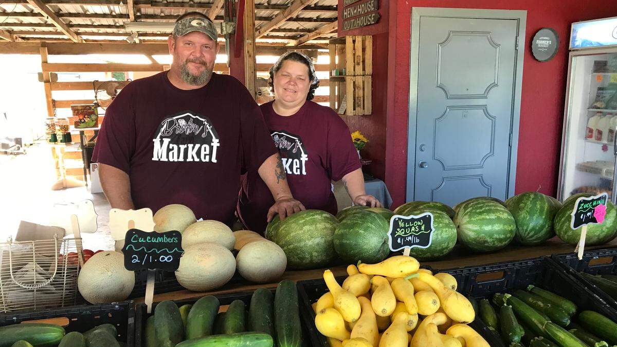 Tony and Sabrina Swackhammer are the new owners of Brown’s Grove Fram Market, 12255 U.S. 301, Parrish, and also own Swack Daddy’s BBQ.