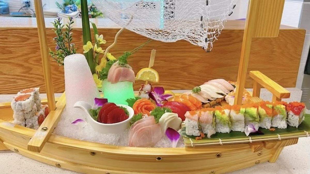 Sapporo Sushi-Hibachi opened recently in Beachway Plaza, 7224 Manatee Ave. W., Bradenton. Shown above is a sushi offering called the Love Boat.