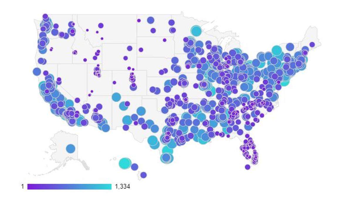 This WalletHub graphic shows its ranking of 2023’s Best & Worst Small Cities to Start a Business