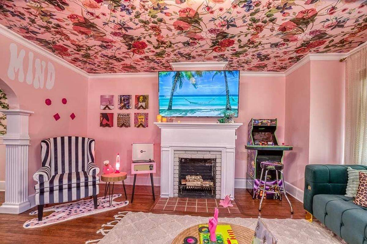 A luxury Airbnb home in West Bradenton is catching eyes with its bold decor after it was recently listed for sale.  