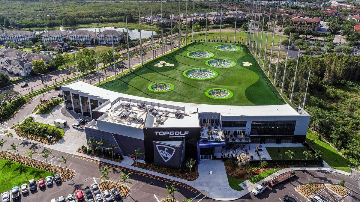 Topgolf St. Petersburg will feature 102 outdoor climate-controlled hitting bays, a full-service restaurant, a rooftop terrace and more.